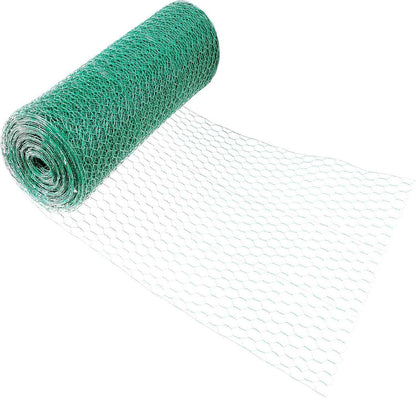 16 Gauge Green Vinyl Coated Hex / Poultry Netting Mesh 1.5" (3 ft. x 150 ft.)