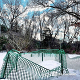 4 ft. x 100 ft. Outdoor Green Plastic Snow Fence with Opening Mesh Size 1.6" x 1.6"