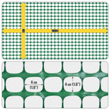 4 ft. x 100 ft. Outdoor Green Plastic Snow Fence with Opening Mesh Size 1.6" x 1.6"