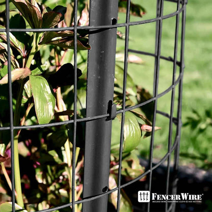 16 Gauge Black Vinyl Coated Welded Wire Mesh Size 2 inch by 3 inch, Multiple Size Options