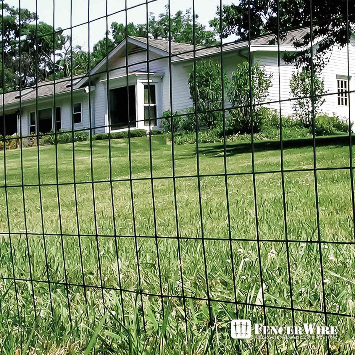 16 Gauge Black Vinyl Coated Welded Wire Mesh Size 2 inch by 3 inch, Multiple Size Options