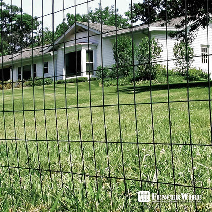 16 Gauge Black Vinyl Coated Welded Wire Mesh Size 2 inch by 3 inch, Multiple Size Options