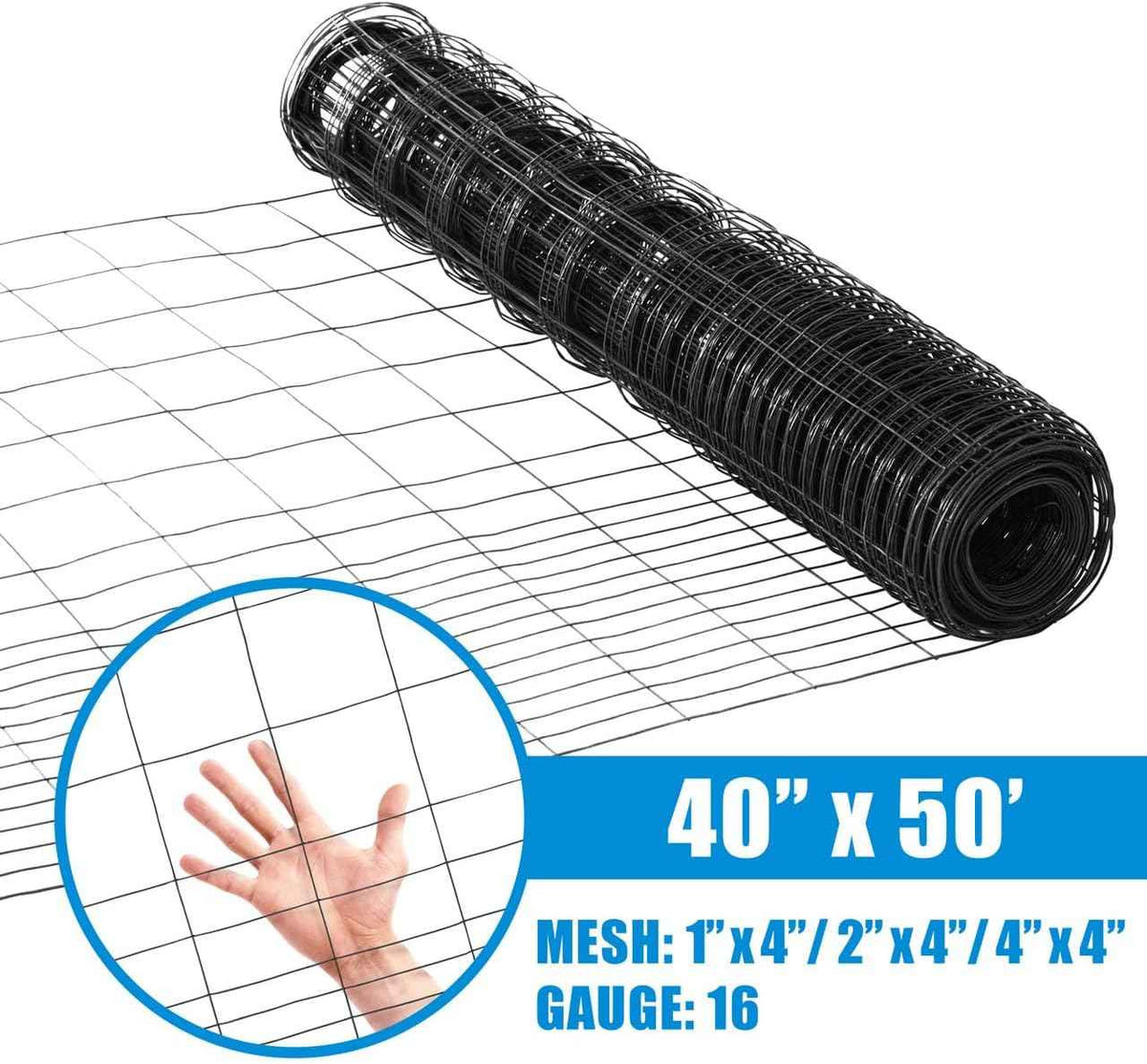 16 Gauge Vinyl Coated Rabbit Guard Fence, Multiple Options