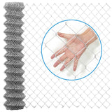 11.5 Gauge Galvanized Steel Chain Link Fence Fabric, Diamond Mesh Size 2-3/8 Inch, Multiple Options