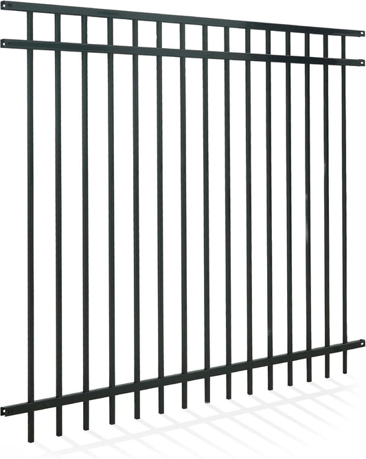 5FT Height X 6FT Width Heavy Duty Flat Top Fence Barrier Panel, Multiple Options