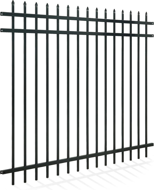 5FT Height X 6FT Width Heavy Duty Pinnacle Fence Barrier Panel, Multiple Options