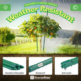 25 Pack Durable Metal Plant Supports Garden Stakes,6ft, 7ft