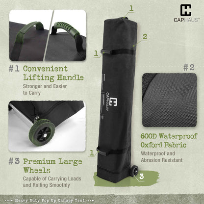 12 ft. x 12 ft. Patented One-Push Pop Up Outdoor Canopy Tent, 3 Color Available