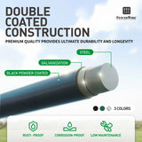 10 FT Dia. 1-5/8" Fencing Top Rail, Black Powder Coated Galvanized Pipe for Chain Link Fence, Multi-options