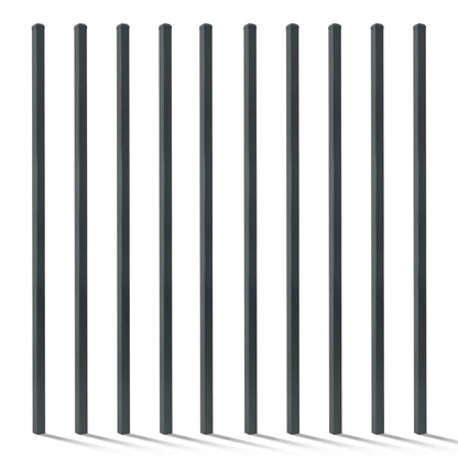16 Gauge Heavy Duty 7FT Outdoor Steel Fencing Border Post, Multiple Options