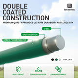 Green 2-3/8" Round Dome External Post Cap, Terminal Post Cap for 2-3/8" Outside Diameter Pipe, Multi-options