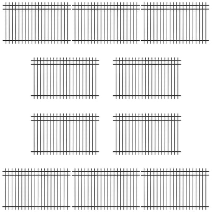 5FT Height X 8FT Width Heavy Duty Pinnacle Fence Barrier Panel, Multiple Options