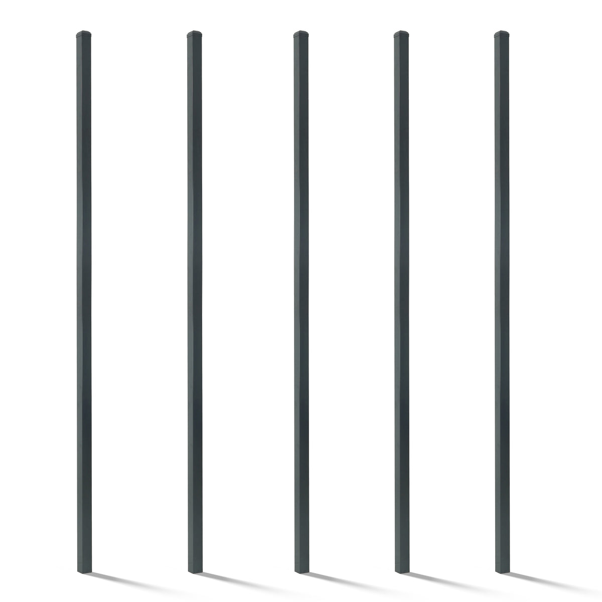16 Gauge Heavy Duty 8FT Outdoor Steel Flat Top Fencing Border Post, Multiple Options