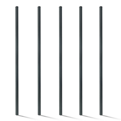 16 Gauge Heavy Duty 8FT Outdoor Steel Flat Top Fencing Border Post, Multiple Options