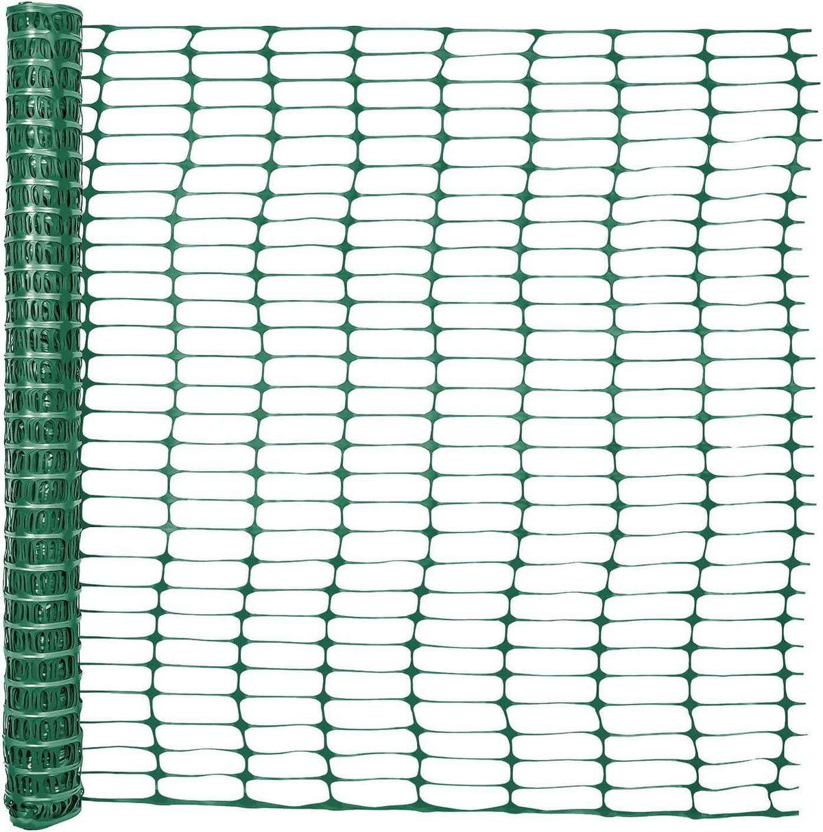 4 ft. x 100 ft. Green Plastic Fencing Roll for Construction Fencing, Pet Fencing and Event Fencing, 4 cm x 10 cm Mesh