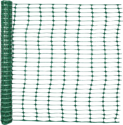 4 ft. x 100 ft. Green Plastic Fencing Roll for Construction Fencing, Pet Fencing and Event Fencing, 4 cm x 10 cm Mesh