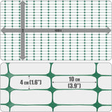 4 ft. x 100 ft. Green Plastic Fencing Roll for Construction Fencing, Pet Fencing and Event Fencing, 4 cm x 10 cm Mesh
