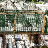 4 ft. x 100 ft. Green Plastic Fencing Roll for Construction Fencing, Pet Fencing and Event Fencing, 4 cm x 10 cm Mesh
