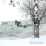 4 ft. x 100 ft. Green Plastic Fencing Roll for Construction Fencing, Pet Fencing and Event Fencing, 4 cm x 10 cm Mesh