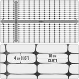 4 ft. x 100 ft. Black Plastic Fencing Roll for Construction Fencing, Pet Fencing and Event Fencing, 4 cm x 10 cm Mesh