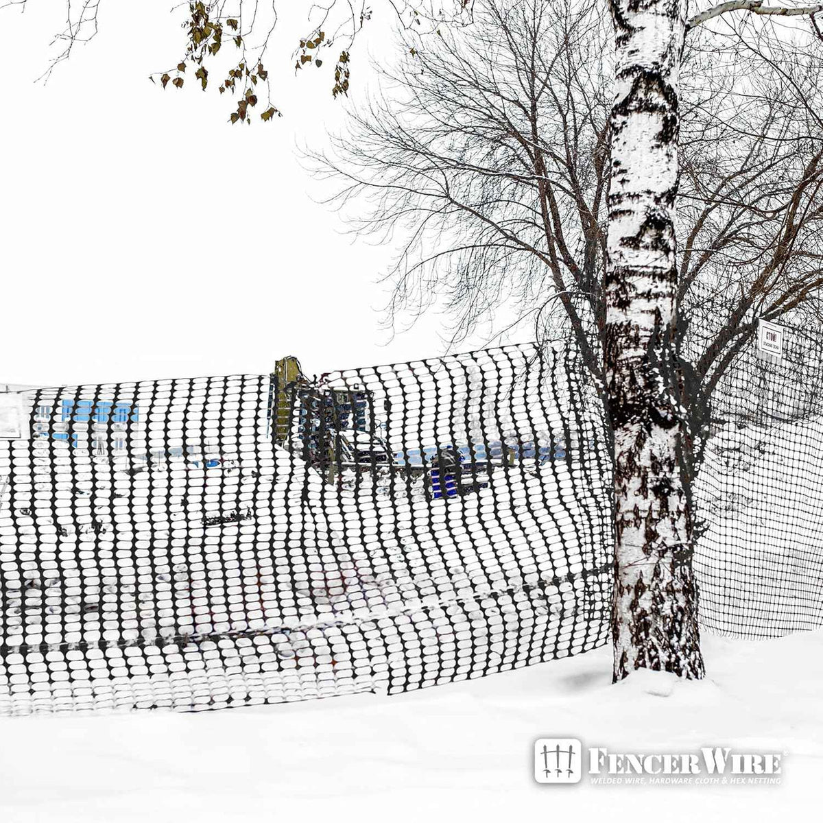 4 ft. x 100 ft. Black Plastic Fencing Roll for Construction Fencing, Pet Fencing and Event Fencing, 4 cm x 10 cm Mesh