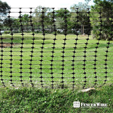 4 ft. x 100 ft. Black Plastic Fencing Roll for Construction Fencing, Pet Fencing and Event Fencing, 4 cm x 10 cm Mesh