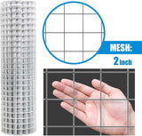 10 Gauge Galvanized Welded Wire Fence, 2 inch by 2 inch Opening Mesh, Multi-options