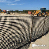 4 ft. x 100 ft. Outdoor Black Plastic Snow Fence with Opening Mesh Size 1.6" x 1.6"