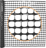 4 ft. x 100 ft. Outdoor Black Plastic Snow Fence with Opening Mesh Size 1.6" x 1.6"