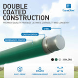 6.5 Inch 150 PCS 10 Gauge Heavy Duty Chain Link Wire Ties, Fence Metal Slats Hook Tie Wires, Garden, Dog, Animal Fencing Hardware Parts, Green
