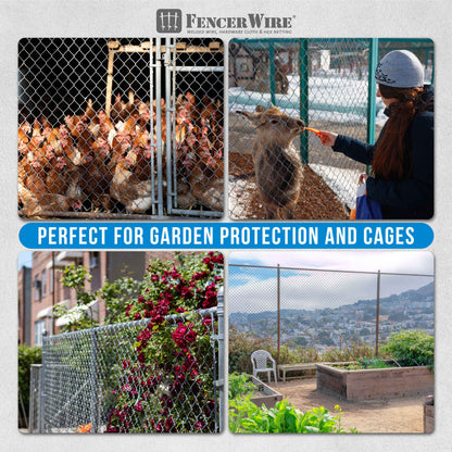 5ft. Height 11.5 Gauge Galvanized Steel Chain Link Fence Kit w/Fence Fabric, Gate, Posts, Top Rails & Hardware, Multiple Options