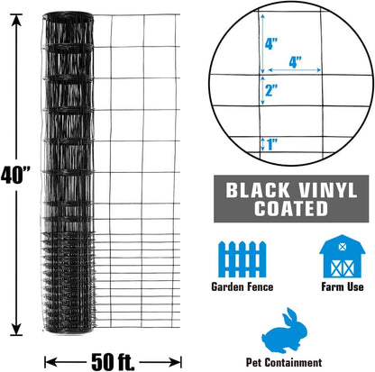 16 Gauge Vinyl Coated Rabbit Guard Fence, Multiple Options