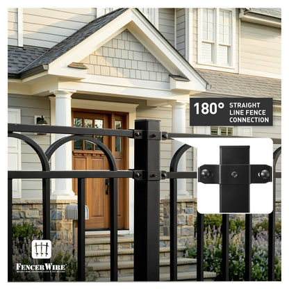 Heavy Duty Panel Line Brackets for Metal Steel Posts, Multiple Options