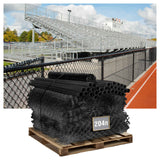 6ft. Height 9 Gauge Black Vinyl Coated Chain Link Fence Kit w/Fence Fabric, Gate, Posts, Top Rails & Hardware, Multiple Options