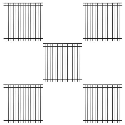 6FT Height X 6FT Width Heavy Duty Flat Top Fence Barrier Panel, Multiple Options