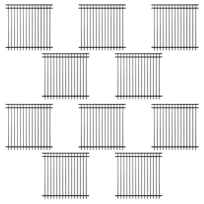 6FT Height X 6FT Width Heavy Duty Flat Top Fence Barrier Panel, Multiple Options