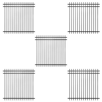 Panel de valla de barrera Pinnacle de servicio pesado de 6 pies de alto x 6 pies de ancho, varias opciones