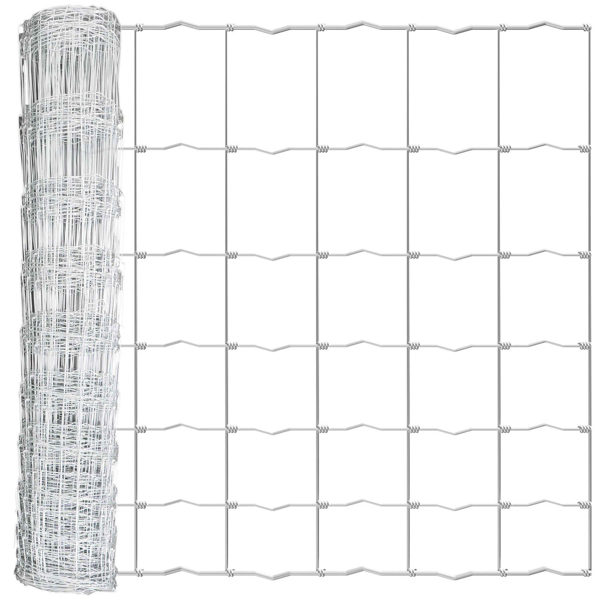 Cattle Panel, Hog Panel, Farm Fence, Galvanized Welded Wire Fence Roll, 15/13.5 Gauge, Graduated Mesh, Animal Barrier for Cattle, Deer, Goats, Multiple Size Options