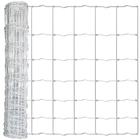 Cattle Panel, Hog Panel, Farm Fence, Galvanized Welded Wire Fence Roll, 15/13.5 Gauge, Graduated Mesh, Animal Barrier for Cattle, Deer, Goats, Multiple Size Options