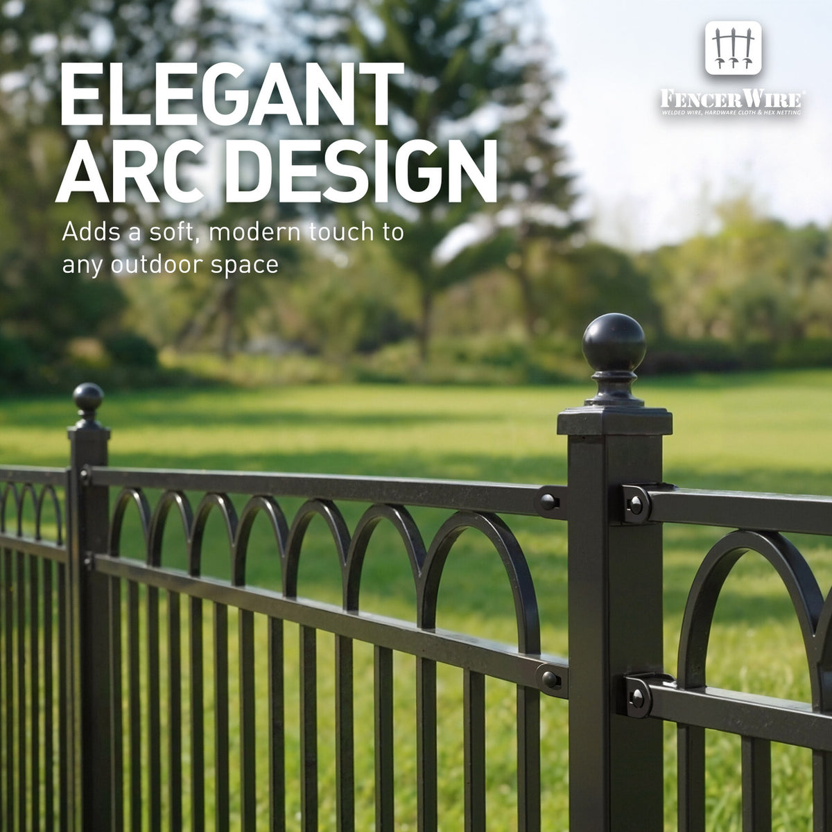 4FT Height X 8FT Width Heavy Duty Arc Fence Barrier Panel, Multiple Options