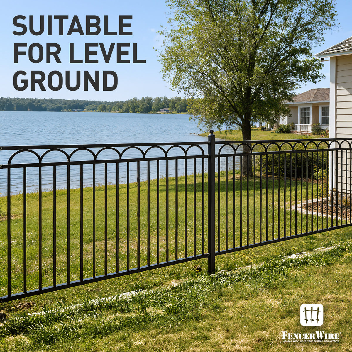 4FT Height X 8FT Width Heavy Duty Arc Fence Barrier Panel, Multiple Options