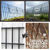 Garden Animal Barrier Fences, Outdoor Deterrent for Yard Patio, Anti Dig Pet Guard for Dogs, 16"H x 12"W No Digging Garden Panels, Under Fence Barrier with 1.5" Gap, Multiple Options