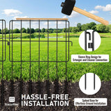 Garden Animal Barrier Fences, Outdoor Deterrent for Yard Patio, Anti Dig Pet Guard for Dogs, 16"H x 12"W No Digging Garden Panels, Under Fence Barrier with 1.5" Gap, Multiple Options