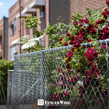 11.5 Gauge Galvanized Steel Chain Link Fence Kit w/Fence Fabric, Gate, Posts, Top Rails & Hardware, Multiple Options