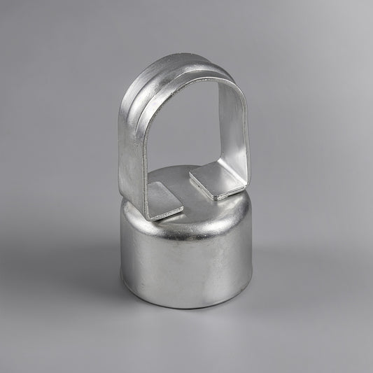 Silver Galvanized Chain Link Fence Eye Top Rail Cap, Use for 1-7/8" Outside Diameter Post and 1-5/8" Top Rail, Multi-options