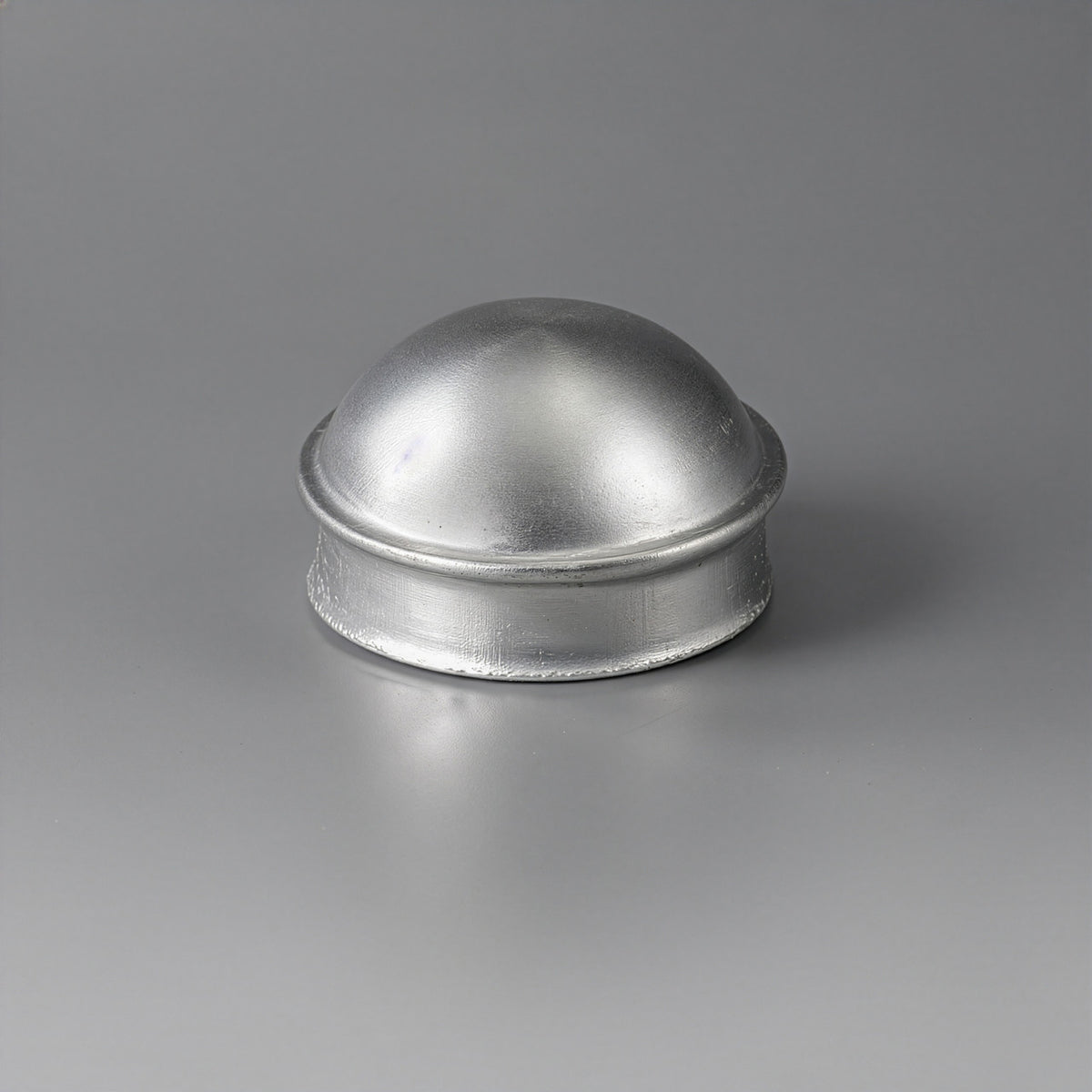 Silver 2-3/8" Round Dome External Post Cap, Terminal Post Cap for 2-3/8" Outside Diameter Pipe, Multi-options