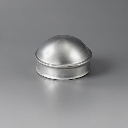 Silver 2-3/8" Round Dome External Post Cap, Terminal Post Cap for 2-3/8" Outside Diameter Pipe, Multi-options