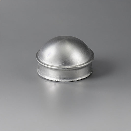 Silver 2-3/8" Round Dome External Post Cap, Terminal Post Cap for 2-3/8" Outside Diameter Pipe, Multi-options