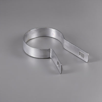 Silver Galvanized Tension Band for 2-3/8" Outside Diameter Post with Bolt & Nut, Multi-options