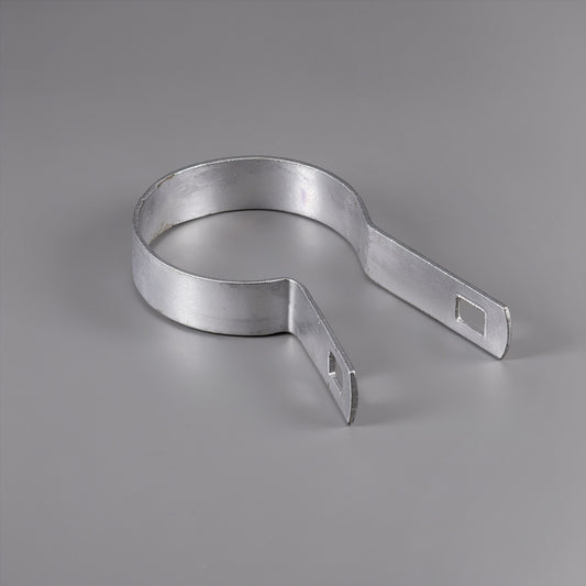 Silver Galvanized Tension Band for 2-3/8" Outside Diameter Post with Bolt & Nut, Multi-options